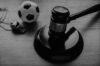 Law and soccer sport.Football coach accused. Concussion lawsuit.